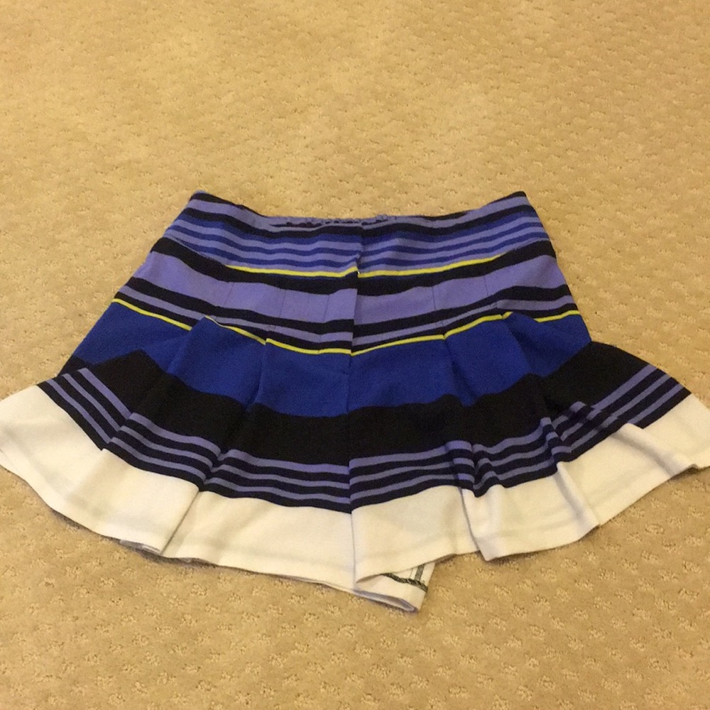 High waisted flared shorts
